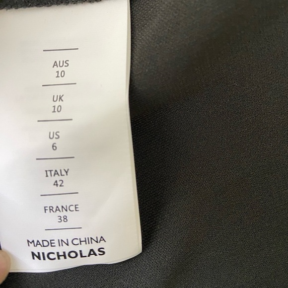 NWT Nicholas Alexa Midi Dress in Charcoal size 6 cutout contemporary - Picture 7 of 7